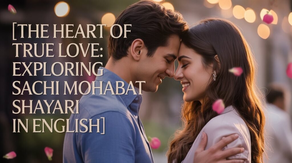 The Heart of True Love: Exploring Sachi Mohabbat Shayari In English