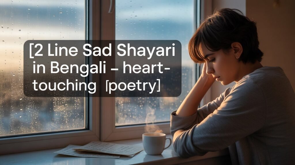 2 Line Sad Shayari in Bengali – Heart-Touching Poetry