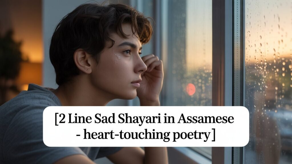 2 Line Sad Shayari in Assamese - Heart-Touching Poetry