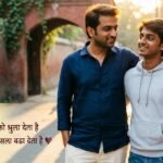 Bhai Shayari featured image with heartfelt Hindi quotes celebrating brotherly love and bond.