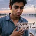 Broken Heart Shayari image showing sadness and heartbreak.