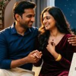 Romantic couple celebrating with Happy Anniversary Shayari.