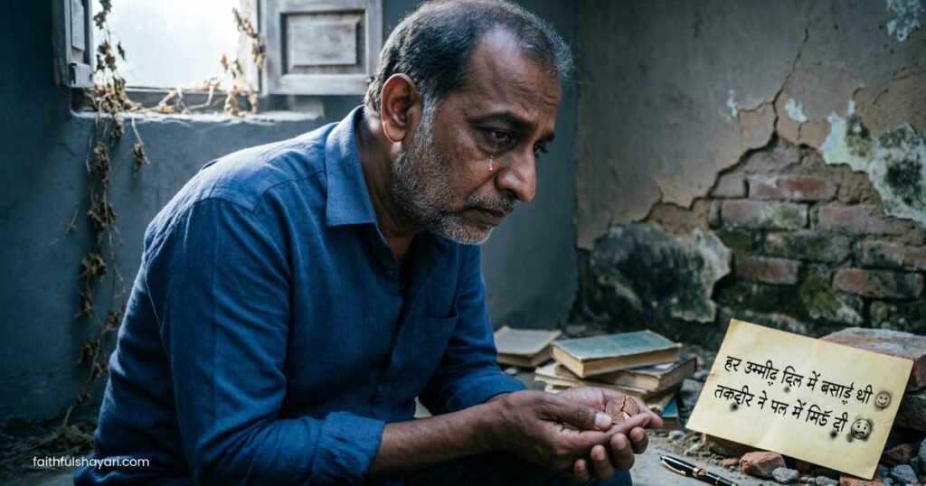 Sad mood image representing Kharab Kismat Shayari and unlucky fate.