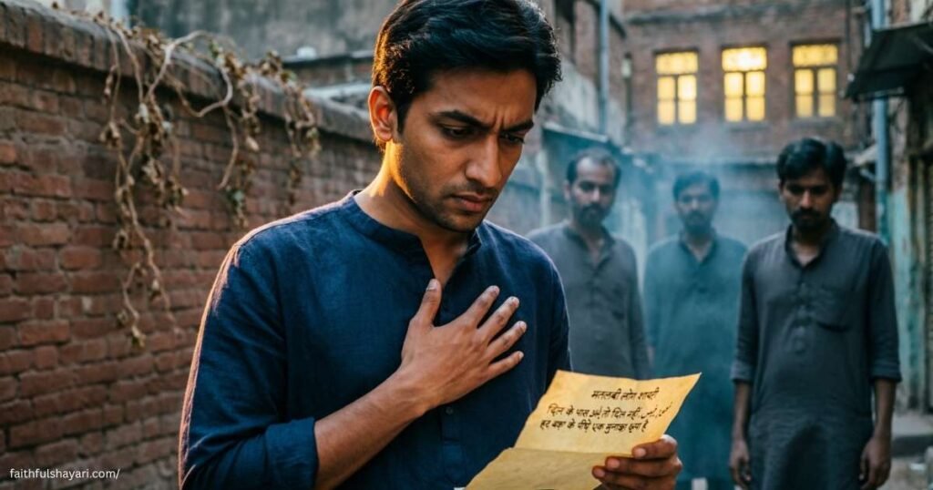 A lonely person with shadowy figures behind, symbolizing selfish people.