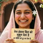 Smile Shayari featured image with a happy and warm feel.