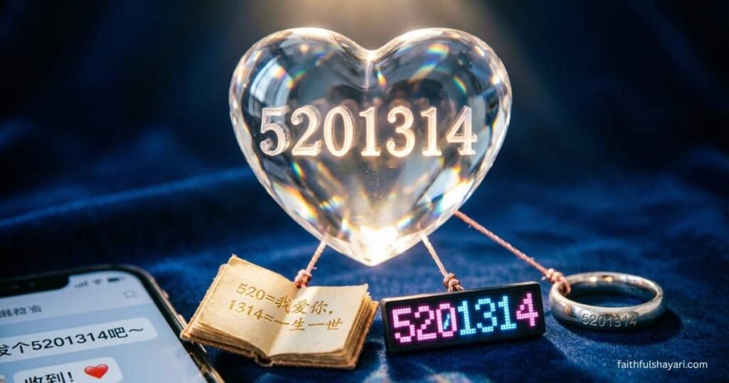 5201314 Meaning explained as a love code used online.
