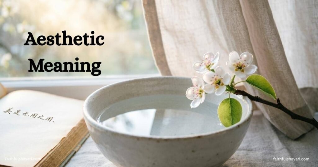 Soft aesthetic image showing beauty and simplicity.