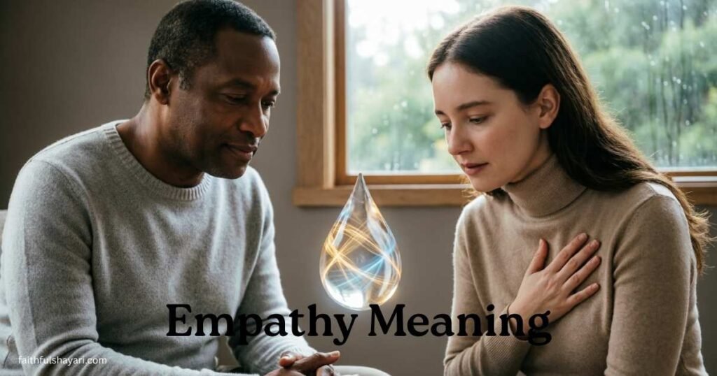 Two people sharing feelings, showing empathy and understanding.