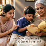 Emotional Family Shayari image with a warm family theme.