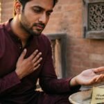 Heart-touching Punjabi Shayari image about kismat, love, and destiny.