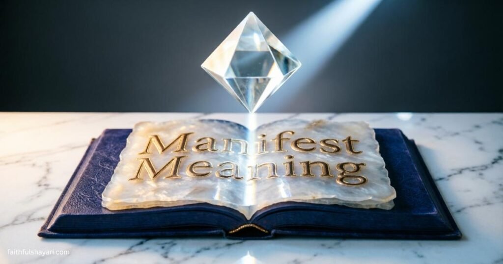 Visual representation of Manifest Meaning showing clarity and understanding.