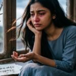 Sad Shayari for Girls showing a lonely girl with a sad emotional mood.