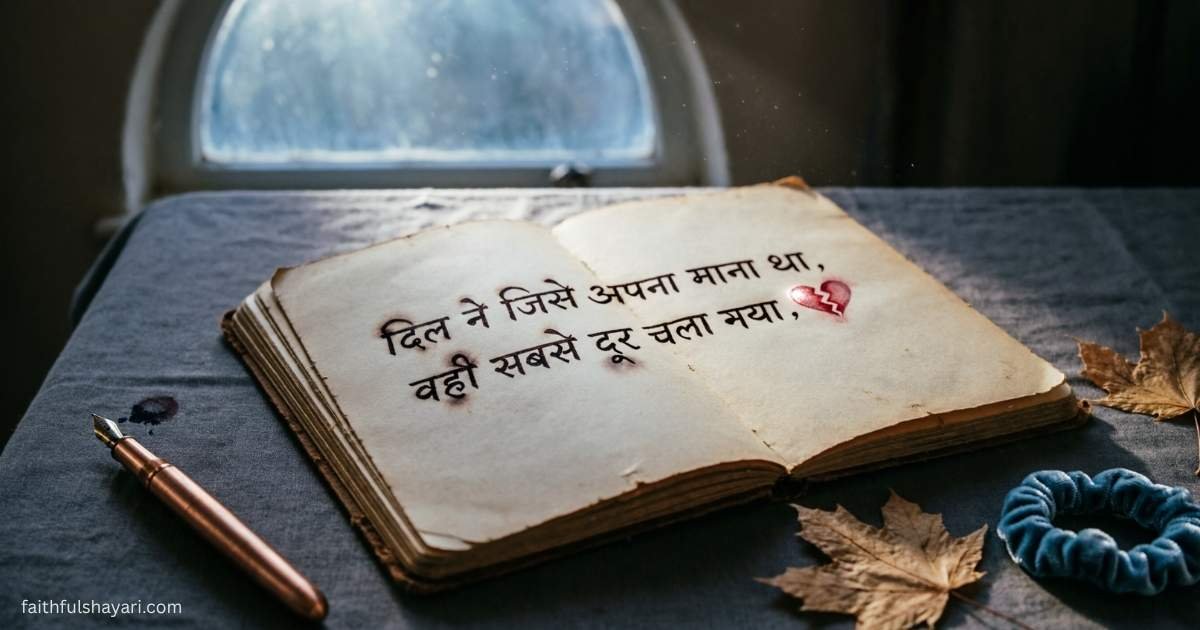 Sad Shayari Life with a lonely and emotional mood.