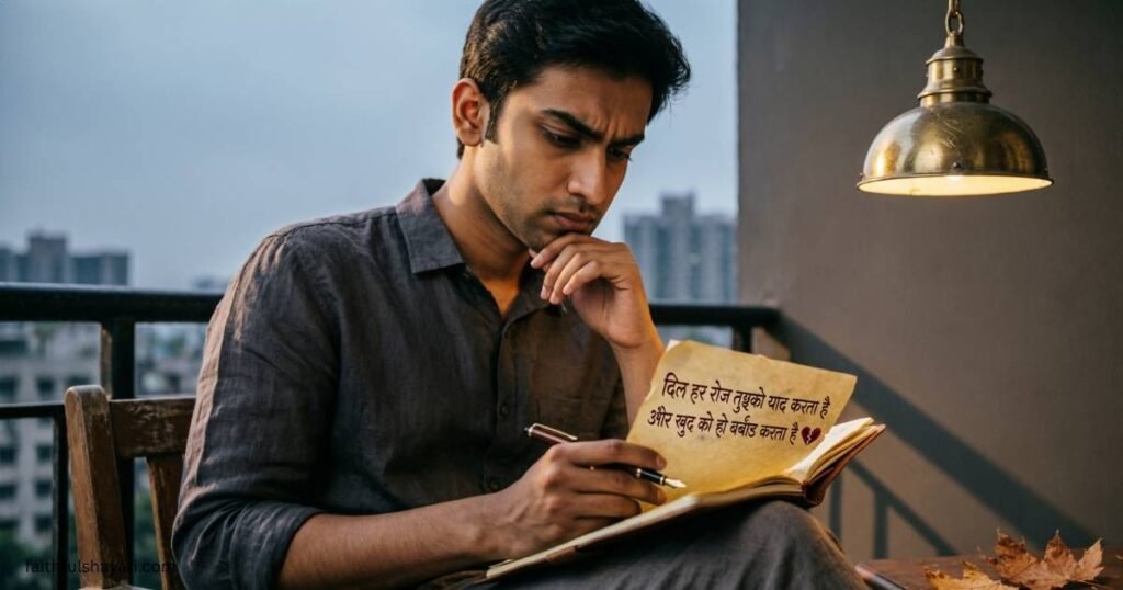 A lonely figure lost in deep thoughts, reflecting the emotions of Alone Shayari in Hindi.
