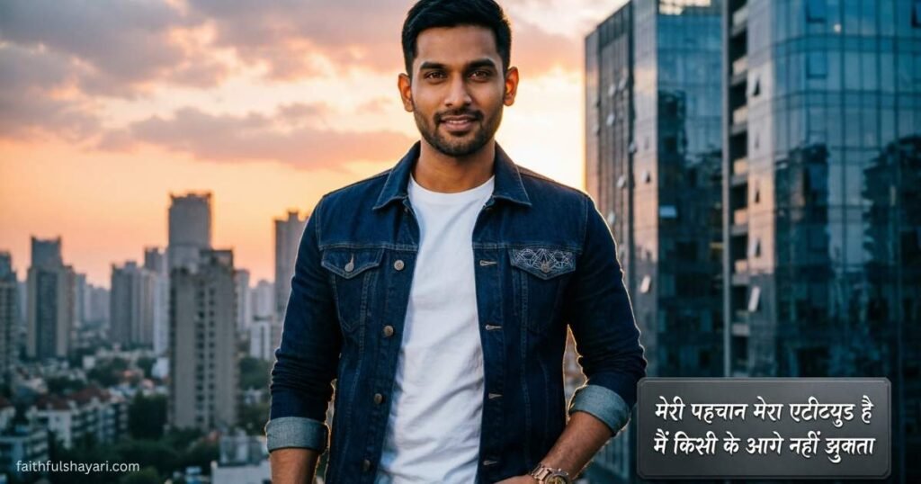 Confident person reflecting bold attitude and self-confidence.