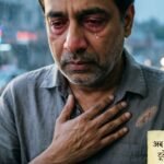 Broken heart themed image for Dil Tuta Shayari showing sadness and emotional pain.