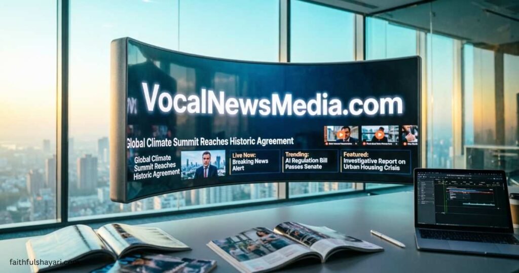 VocalNewsMedia com featuring digital news, media updates, and online publishing content.